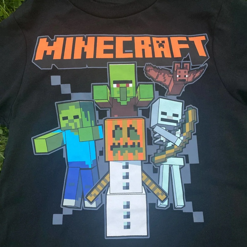 NWT Minecraft Kids Halloween Graphic Short Sleeve Cotton T-Shirt (XS, S, XL)